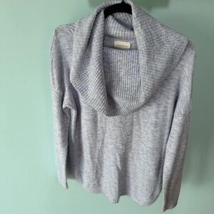 Dreamers by Debut Cowl Neck Light Blue Tunic Size Medium